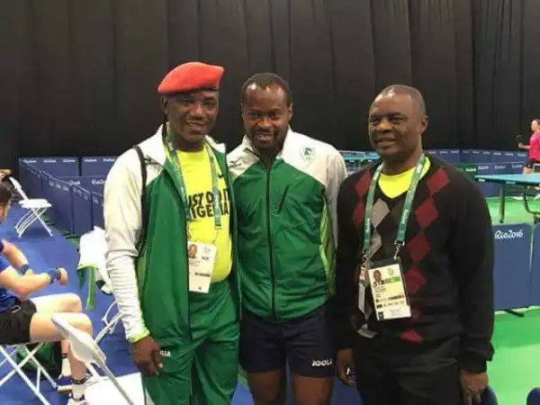 Solomon Dalung Pictured With Record Breaking Tennis Star, Aruna Quadri, In Brazil